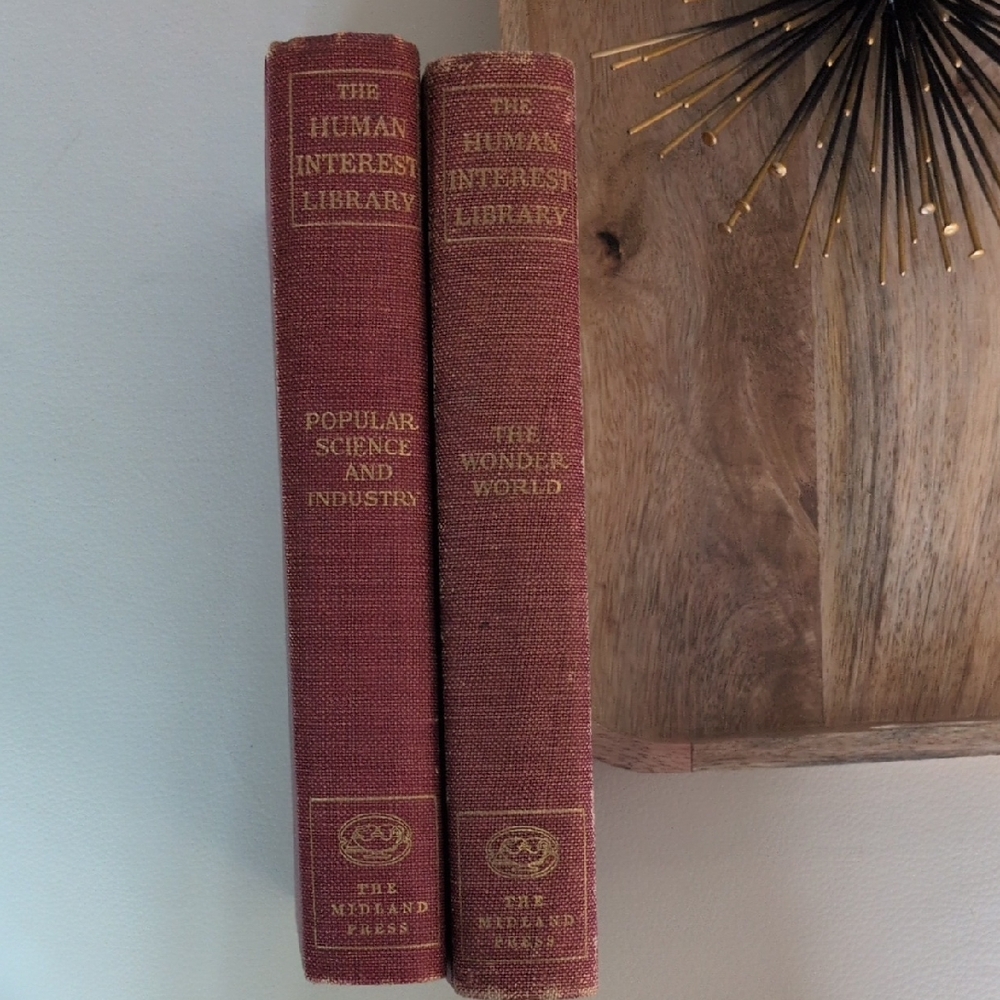 The Human Interest Library 1919 Set Of 2 Books